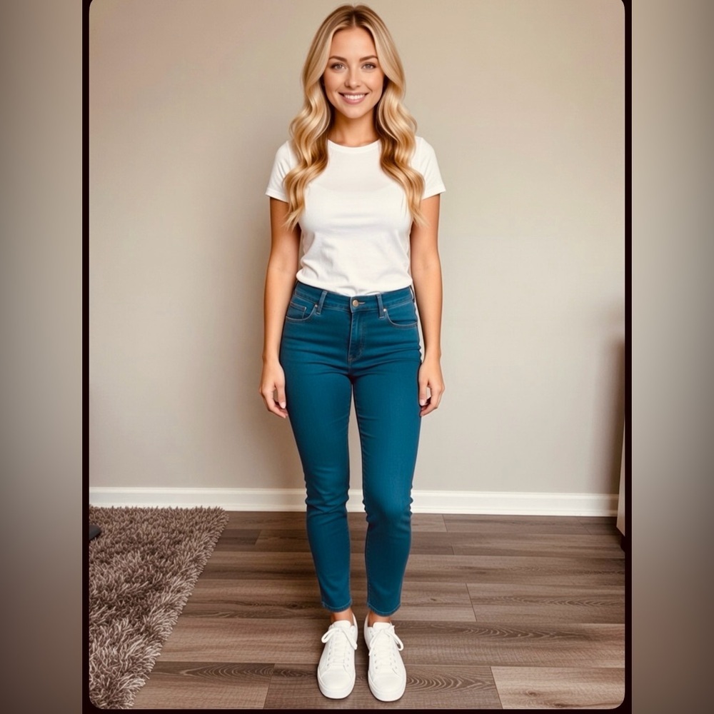 Teal Skinny Calvin Klein Leggings